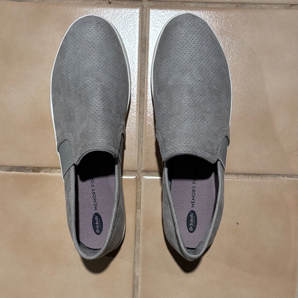 Dr. Scholl's Gray Slip-On Sneakers